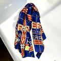 Burberry Designer Blue Silk Stole-thumb-0