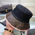 Louis Vuitton Black All Season Bucket Hat-thumb-0