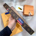 Louis Vuitton Brown Premium Quality Belt-thumb-3
