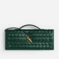 Bottega Veneta Long Andiamo Green Clutch Bag-thumb-0