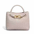 Bottega Veneta Andiamo Cream Leather Bag-thumb-0