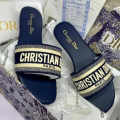 Christian Dior Blue Premium Quality Women's Flat Sandals-thumb-0