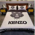 Kenzo White Premium Quality Bedsheet-thumb-0