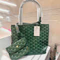 Goyard Anjou Small Green Tote Bag-thumb-0