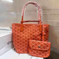 Goyard Anjou Small Orange Tote Bag-thumb-0