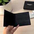 YSL Black Premium Compact Wallet-thumb-2
