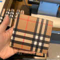 Burberry Brown Premium Compact Wallet-thumb-3