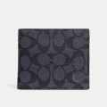 Coach Black Premium Compact Wallet-thumb-0