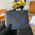 Louis Vuitton Blue Premium Compact Wallet-thumb-0