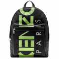 Kenzo Paris Black & Green Backpack-thumb-0