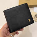 Burberry Black Premium Compact Wallet-thumb-0