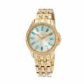 Michael Kors Mini Pilot Pave Quartz Gold Dial Ladies Watch-thumb-0