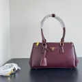 Prada Galleria Saffiano Wine Handbag-thumb-0