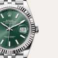 Rolex Datejust Oyster, 41 mm, Oystersteel and Green Dial M126334-0028-thumb-1