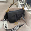 Dior Saddle Plain Grained Leather Bag-thumb-0