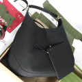 Gucci Hobo Plain Black Shoulder Bag-thumb-1