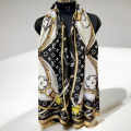 Louis Vuitton Designer Black Silk Stole-thumb-1