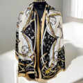 Louis Vuitton Designer Black Silk Stole-thumb-0