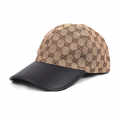 Gucci Embroidered Logo Monogram Brown Premium Cap-thumb-0