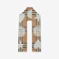 Burberry Designer Reversible All Weather Beige Silk Stole-thumb-2