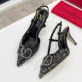 Valentino Black Premium Quality Heels Sandals-thumb-2