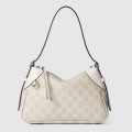 Gucci Emblem Nude Shade With White Contrast Bag With Dog charm-thumb-1