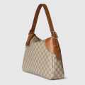 Gucci Emblem Nude Shade With White Contrast Bag-thumb-2