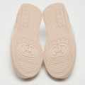 Gucci White GG Embossed Leather Low Top Sneakers-thumb-6