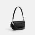 Coach Emmy Saddle Premium Black Shoulder Bag-thumb-1