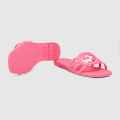 Gucci Pink Women's Interlocking G slide sandal-thumb-3
