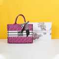 Miss Dior Book Pink Tote Bag-thumb-2