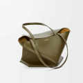 Loewe Puzzle Fold Green Tote Bag-thumb-5