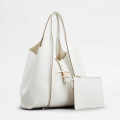 Tod's Timeless White Leather Shopping Bag-thumb-1