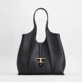 Tod's Timeless Black Leather Shopping Bag-thumb-0