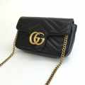 Gucci Black Super Mini Marmont Bag-thumb-3