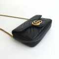 Gucci Black Super Mini Marmont Bag-thumb-5