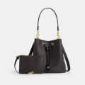 Coach Rowan Bucket Brown Tote Bag-thumb-2