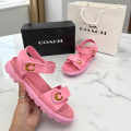 Coach Pink Brynn Women's Flat Sandal-thumb-3
