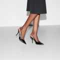 Gucci Signoria Black Slingback Heels Sandles-thumb-5