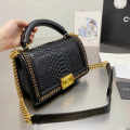 Chanel Le Boy Python Leather Bag-thumb-1