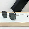 Saint Laurent Black & Silver Luxury Sunglasses-thumb-0