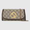 Gucci Blondie Beige Wallet With Long Shoulder Bag-thumb-0