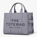 Marc Jacobs Grey Leather Medium Tote Bag-thumb-2