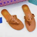 Tory Burch Miller Brown Flat Sandal-thumb-0
