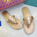 Tory Burch Miller Beige Flat Sandal-thumb-0
