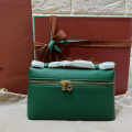 Loro Piana Solid Colours Green Leather Crossbody Bag-thumb-0