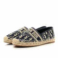 Christian Dior Black & Brown Granville Espadrille Shoe-thumb-1