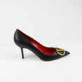 Valentino Garavani Black VLogo Pumps-thumb-1