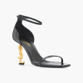 Ysl Opyum Black Heel Sandals-thumb-1