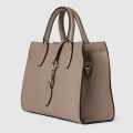 Gucci Hook Closure Beige Tote Bag-thumb-1
